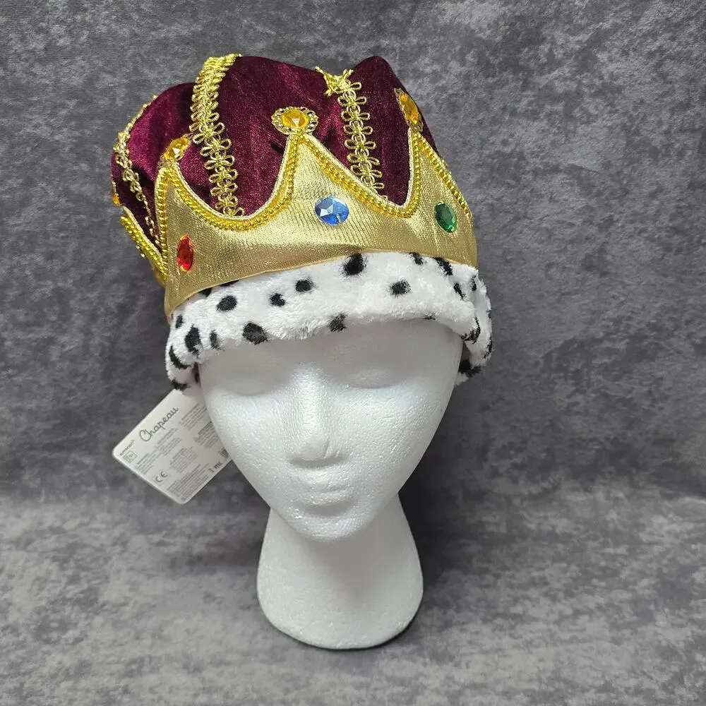 Suit Yourself Majesty King Multicolored Crown Halloween Costume Medieval Hat New